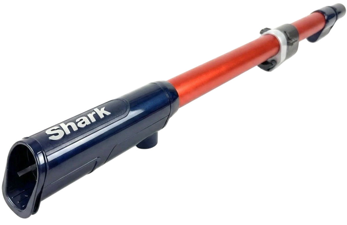 Shark NZ801UKT Lift-Away handle wand pipe in orange and black, close-up