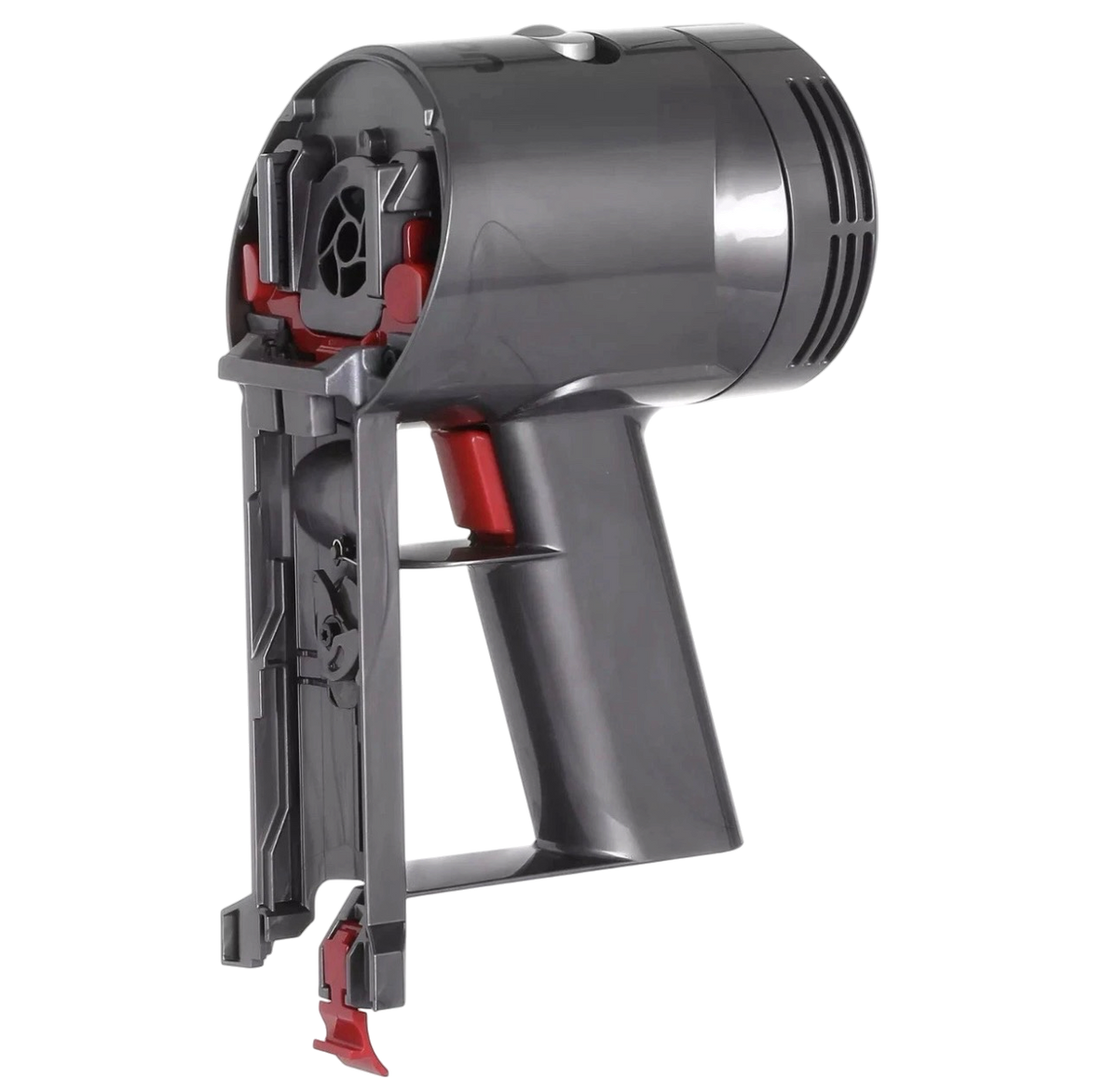 Dyson V7 SV11 main motor, body and trigger assembly, angled view