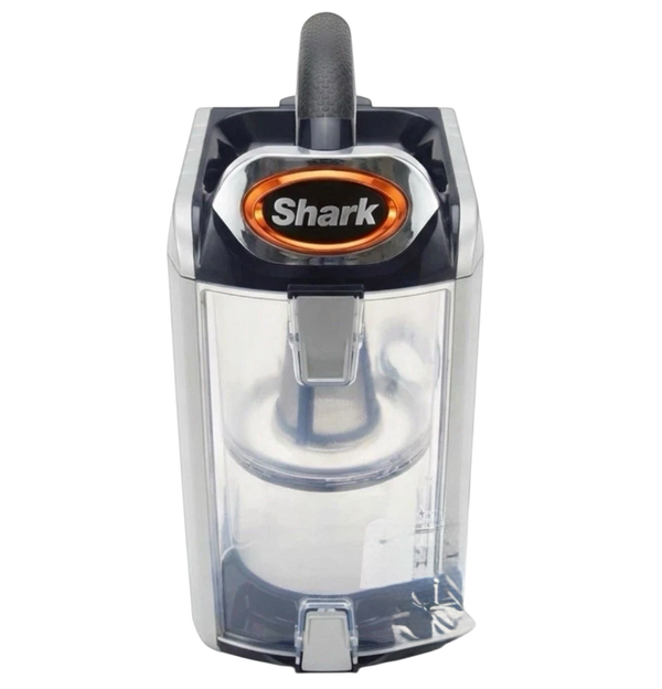 Shark NZ801UKT Lift-Away rubbish bin container with lid, front view