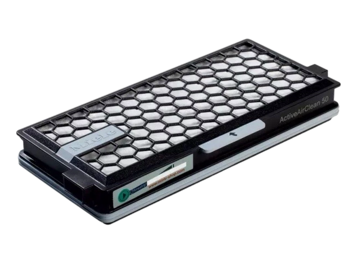 Miele Active Air Clean HEPA carbon filter, angled view