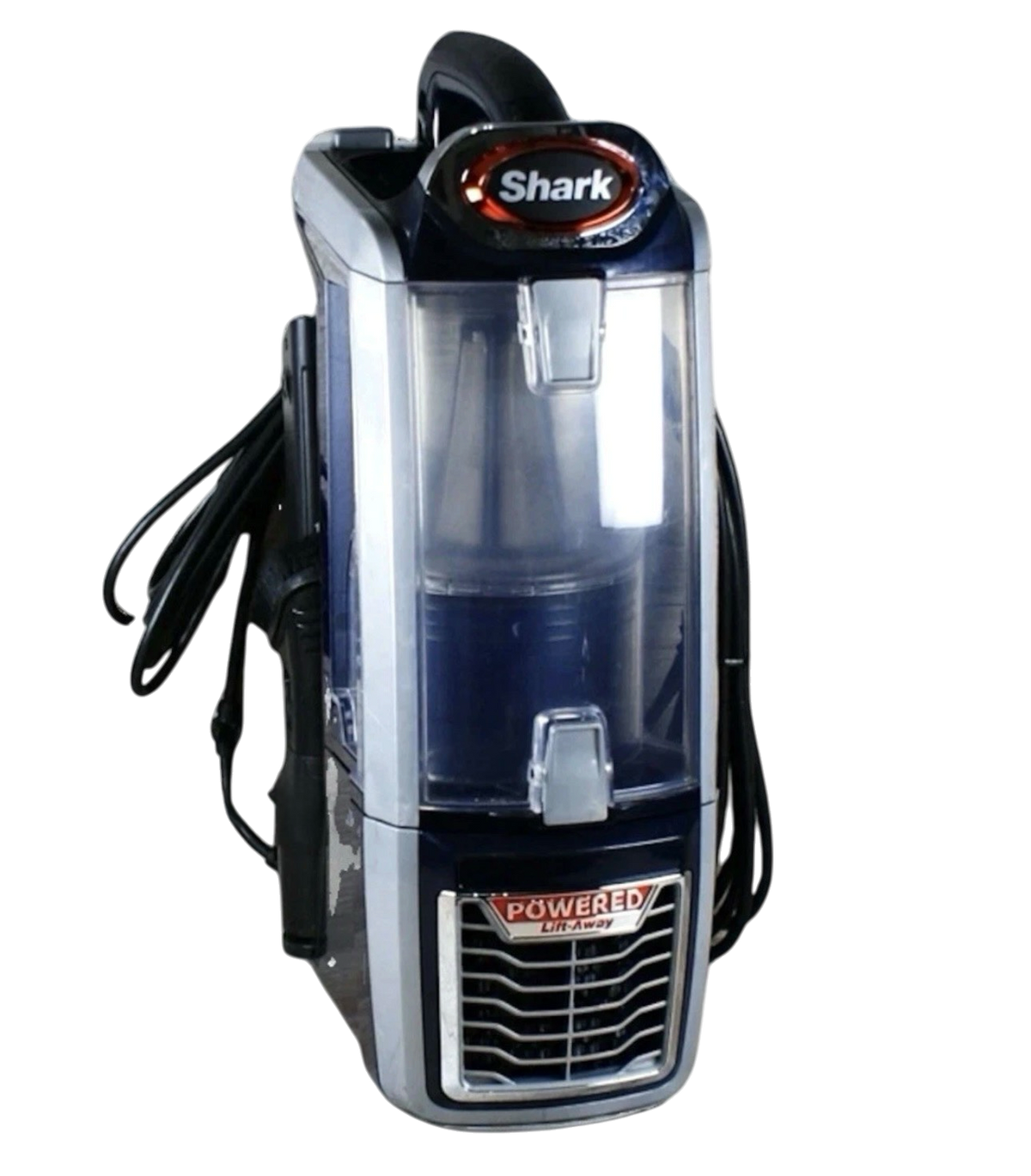 Shark NZ801UKT NV801UKT main body with motor, dust bin and cable, front view